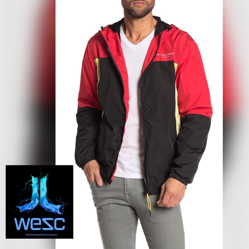 🆕WeSC - The Block Hooded Windbreaker Jacket